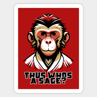 Sage Monk Monkey Magnet